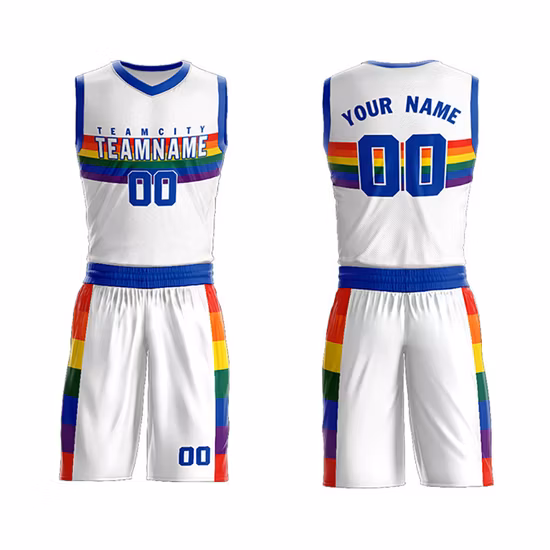Basketball Wear Sublimation Reversible Practice Jersey Singlets Custom Basketball Jersey