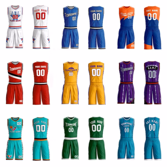Basketball Wear Sublimation Reversible Practice Jersey Singlets Custom Basketball Jersey