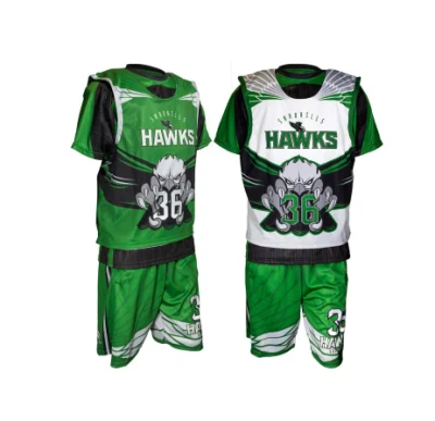 Reversibile personalizzato Nessun MOQ Logo personalizzato Stampa a sublimazione Maglia Pratica Uomo Gioventù Lacrosse Pinnies Set uniforme Jersey Lacrosse Wear